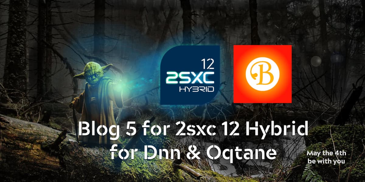 Blog 5.0 - Hybrid for Dnn & Oqtane